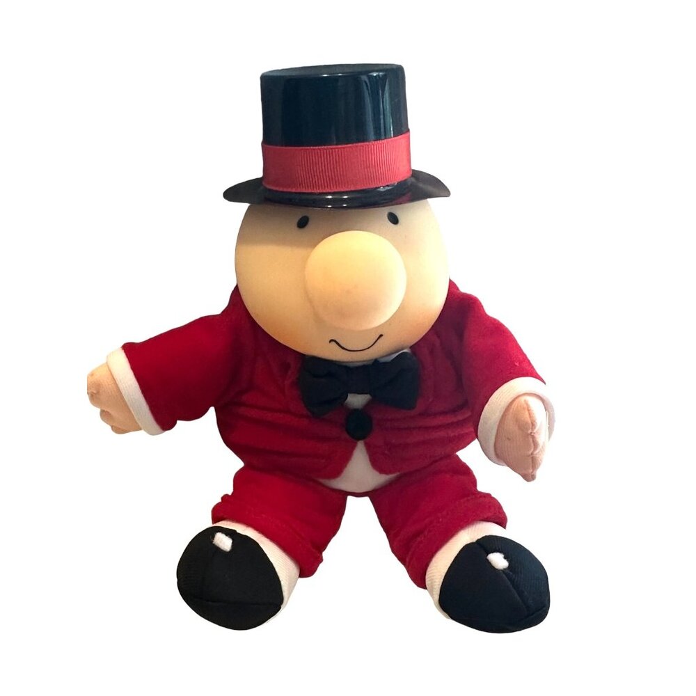 Vintage Ziggy Valentine's‎ Day 1995 Tom Wilson Plush Toy Red Suit Black Top Hat